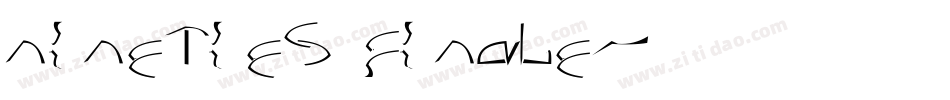 nineties finale字体转换